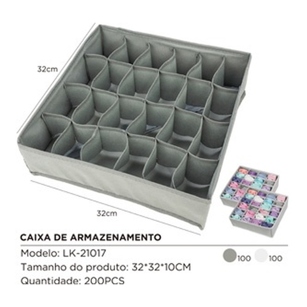 CAIXA DE ARMAZENAMENTO do produto: 32*32*10CM LK-21017