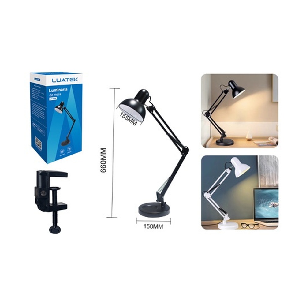 LUMINÁRIA DE MESA 250 × 125 × 115mm LK-779