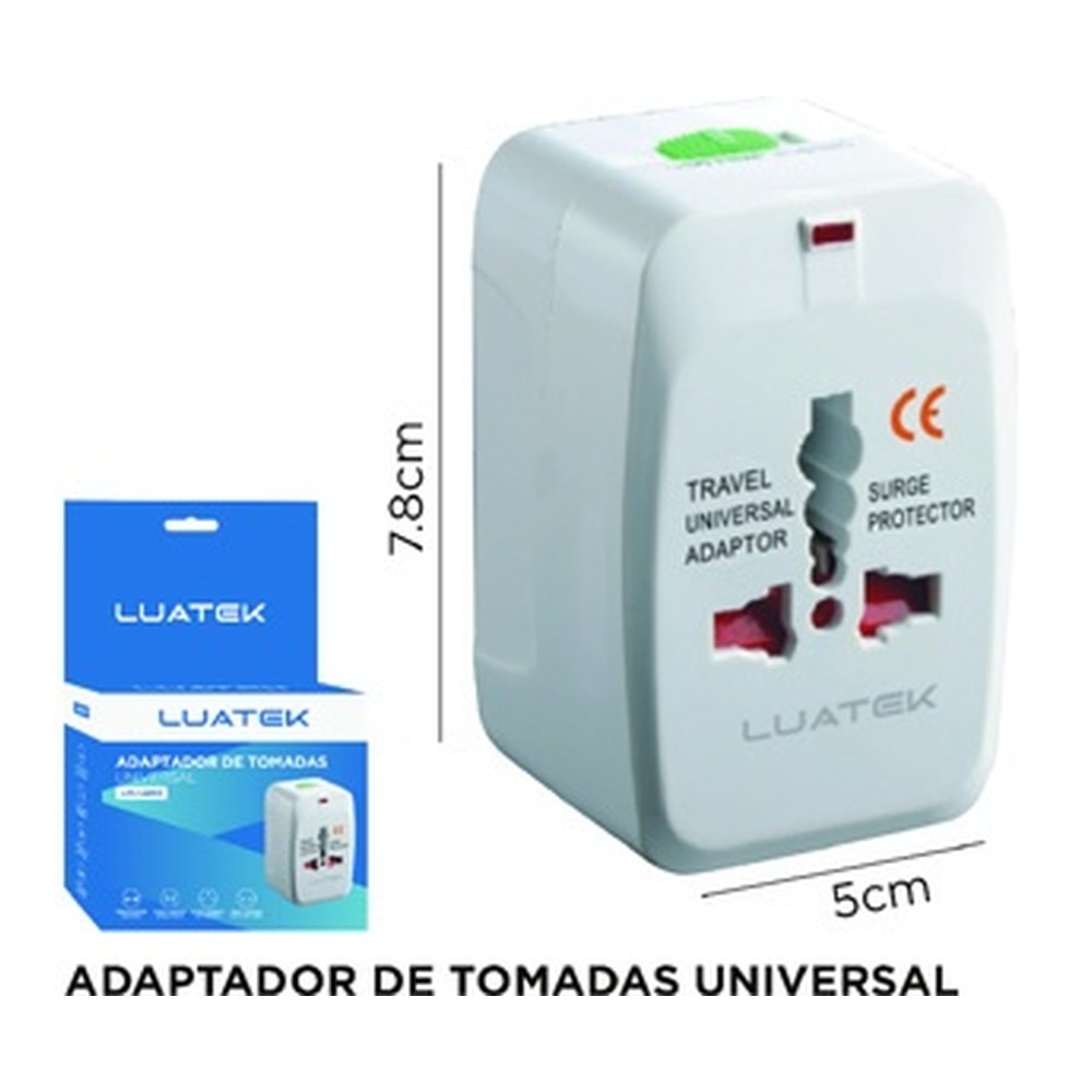 ADAPTADOR TOMADAS 7.8 x 5 x 3.9cm LWJ-2203