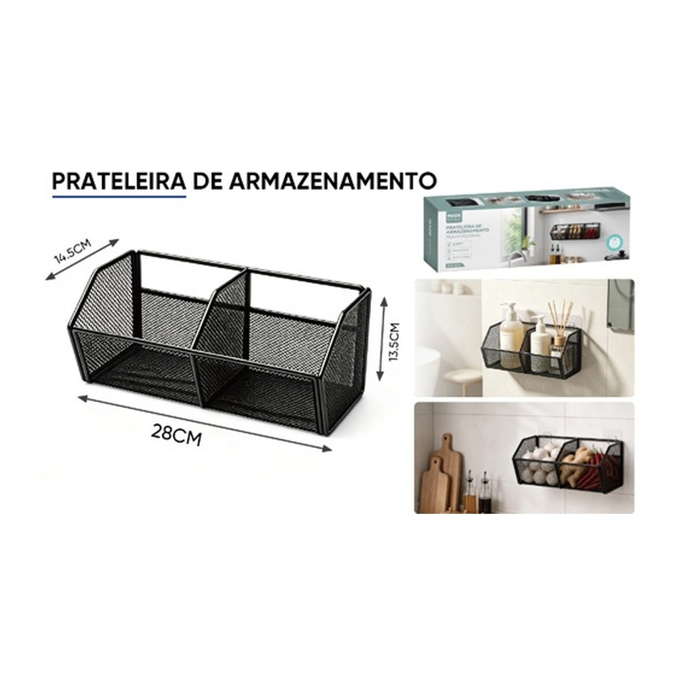PRATELEIRA DE ARMAZENAMENTO 28*14,5*13,5 cm MCC-37116