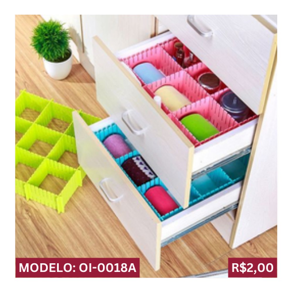 ORGANIZADOR DE GAVETA 37 x 7 CM OI-0018A