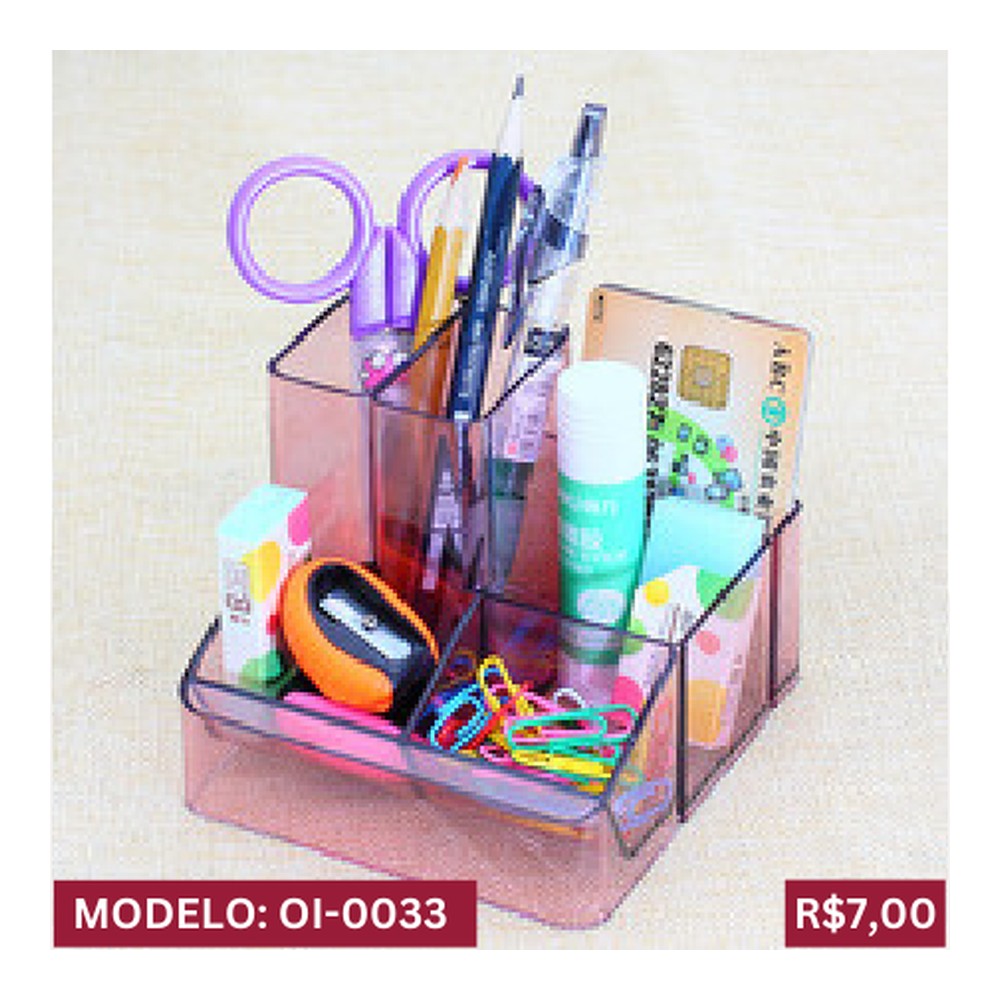 ESTOJO DE MESA PARA USOS DIVERSOS 10,5cm x 9,5cm OI-0033