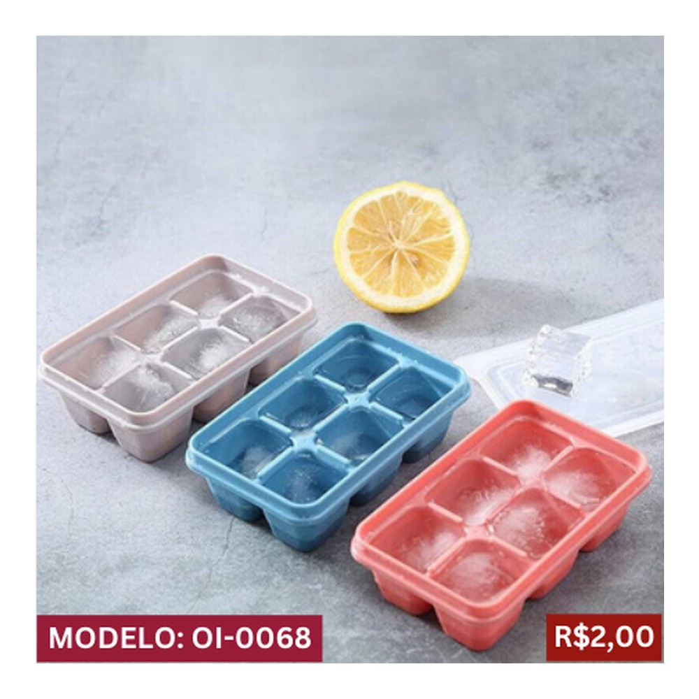 FORMA DE GELO FEITA DE SILICONE (LIVRE DE BPA) 12cm x 7,6cm x 3,5cm OI-0068