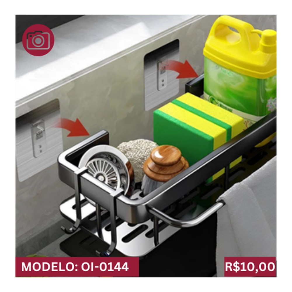 PRATELEIRAS SUPORTE ORGANIZADOR MULTIUSO 31.5cm x 13.5cm x 5.7cm OI-0144
