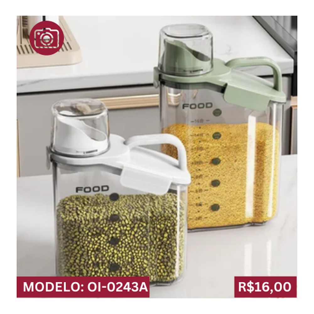 POTE HERMÉTICO SEU DESIGN FUNCIONAL E VEDAÇÃO EFICIENTE OI-0243A