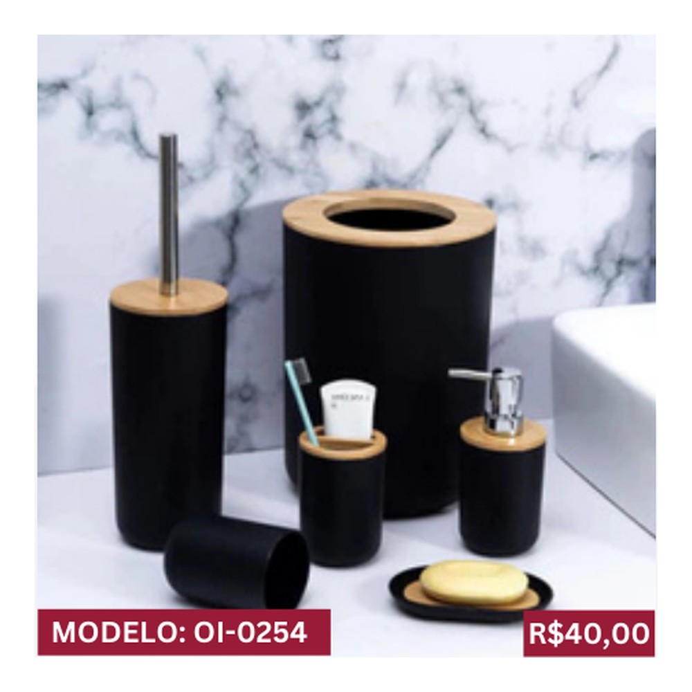 KIT DE BAMBU PARA LAVABOS 30x24x2.5CM OI-0254