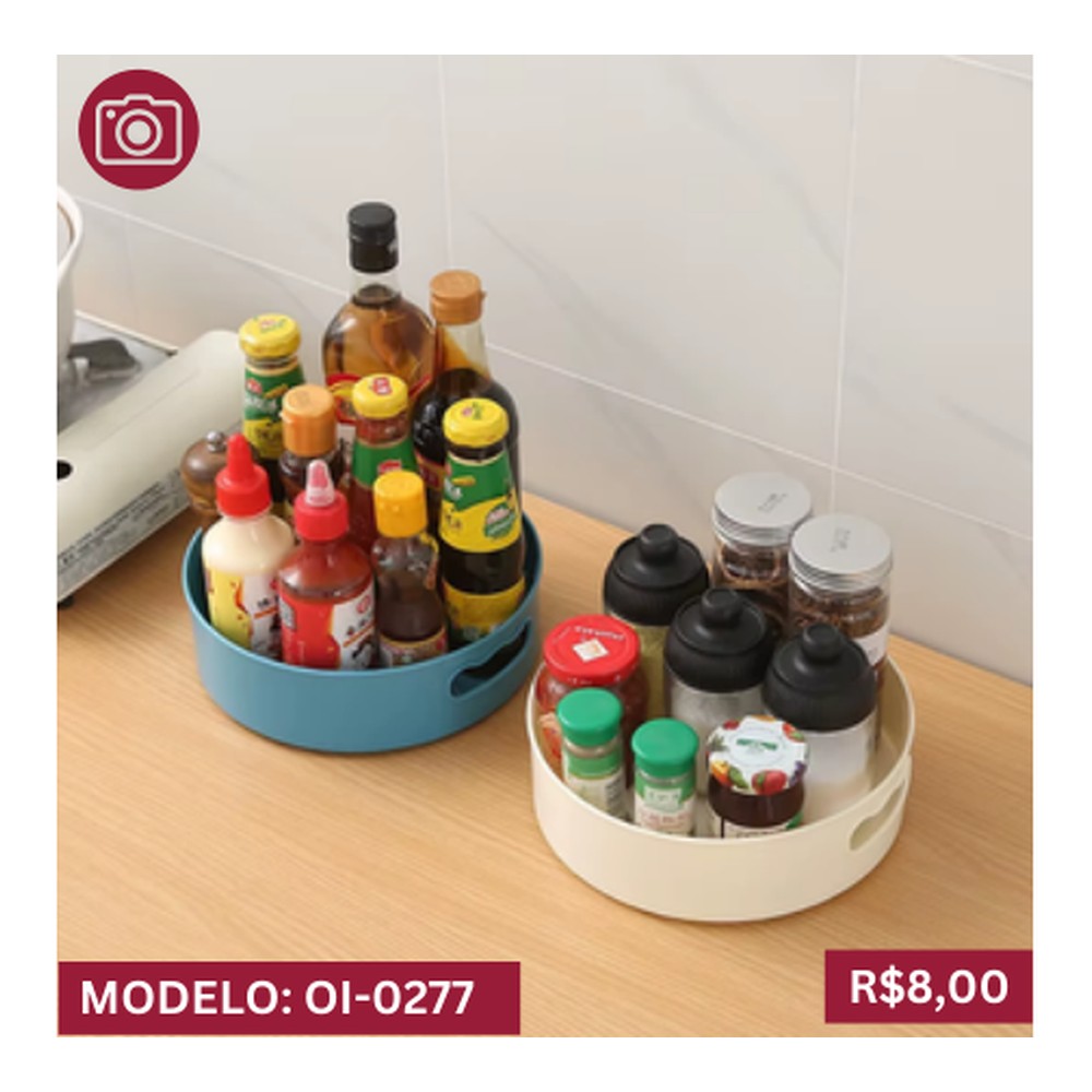 BANDEJA GIRATÓRIA ORGANIZADORA 69cm x 50cm x 64cm OI-0277