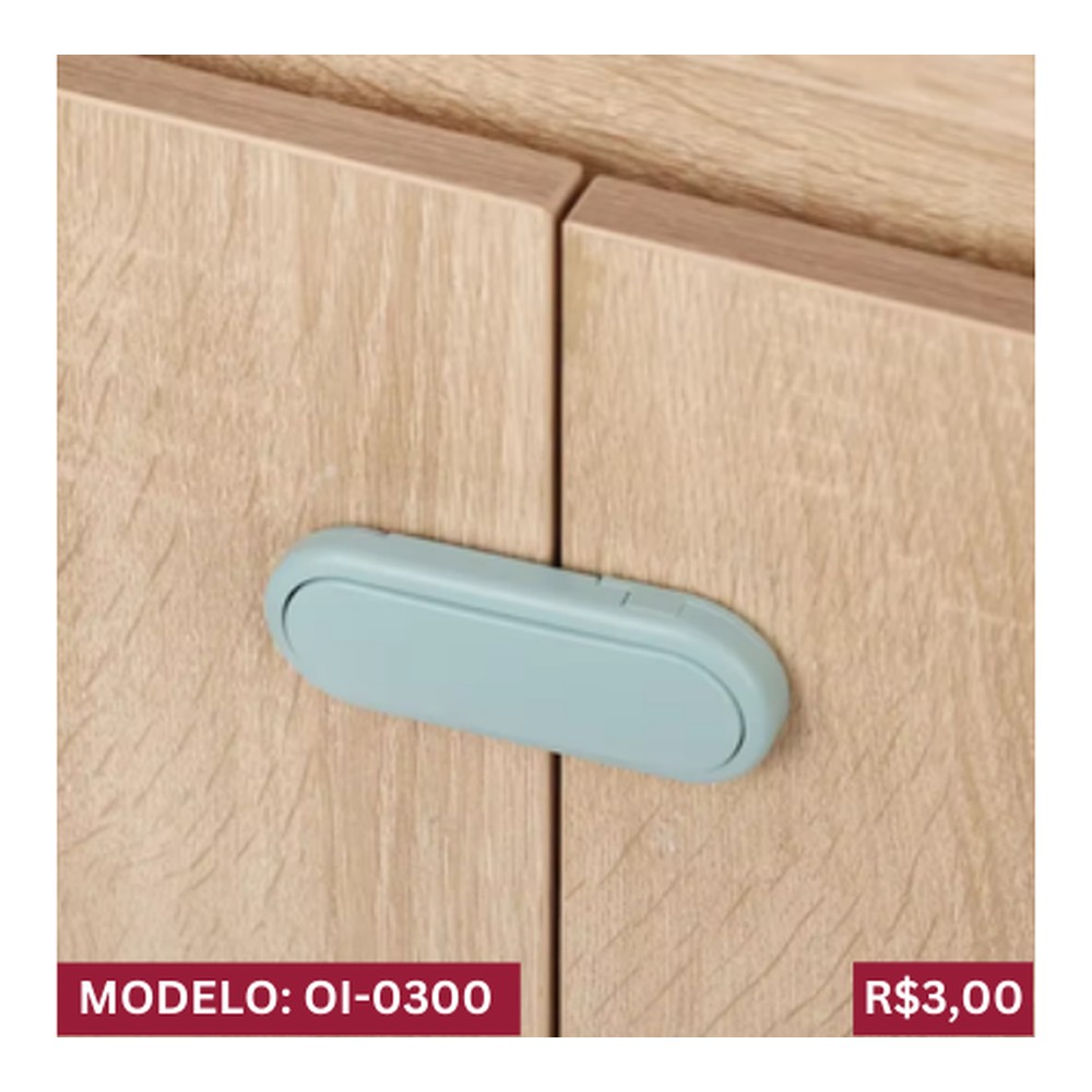 TRAVA DE SEGURANÇA PARA MÓVEIS 9cm x 3,5cm OI-0300