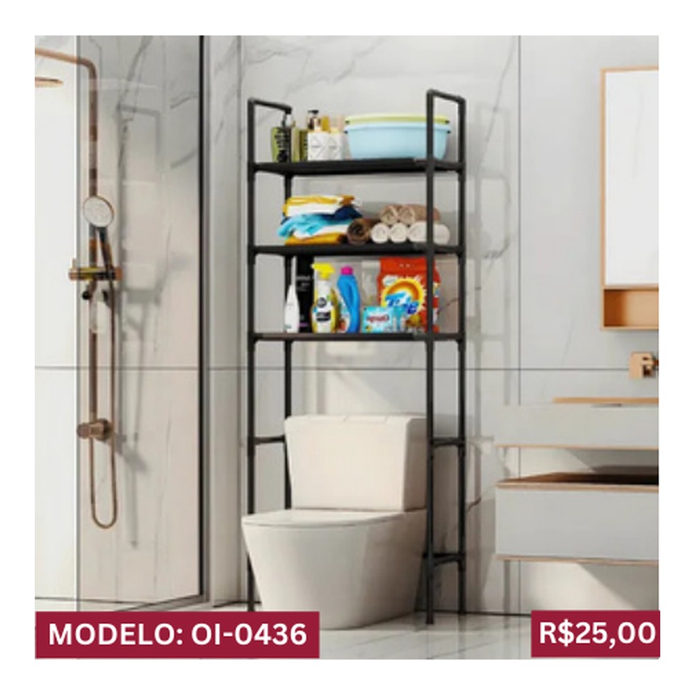 PRATELEIRA ORGANIZADORA MULTIFUNCIONAL 47cm x 25cm x 155cm OI-0436