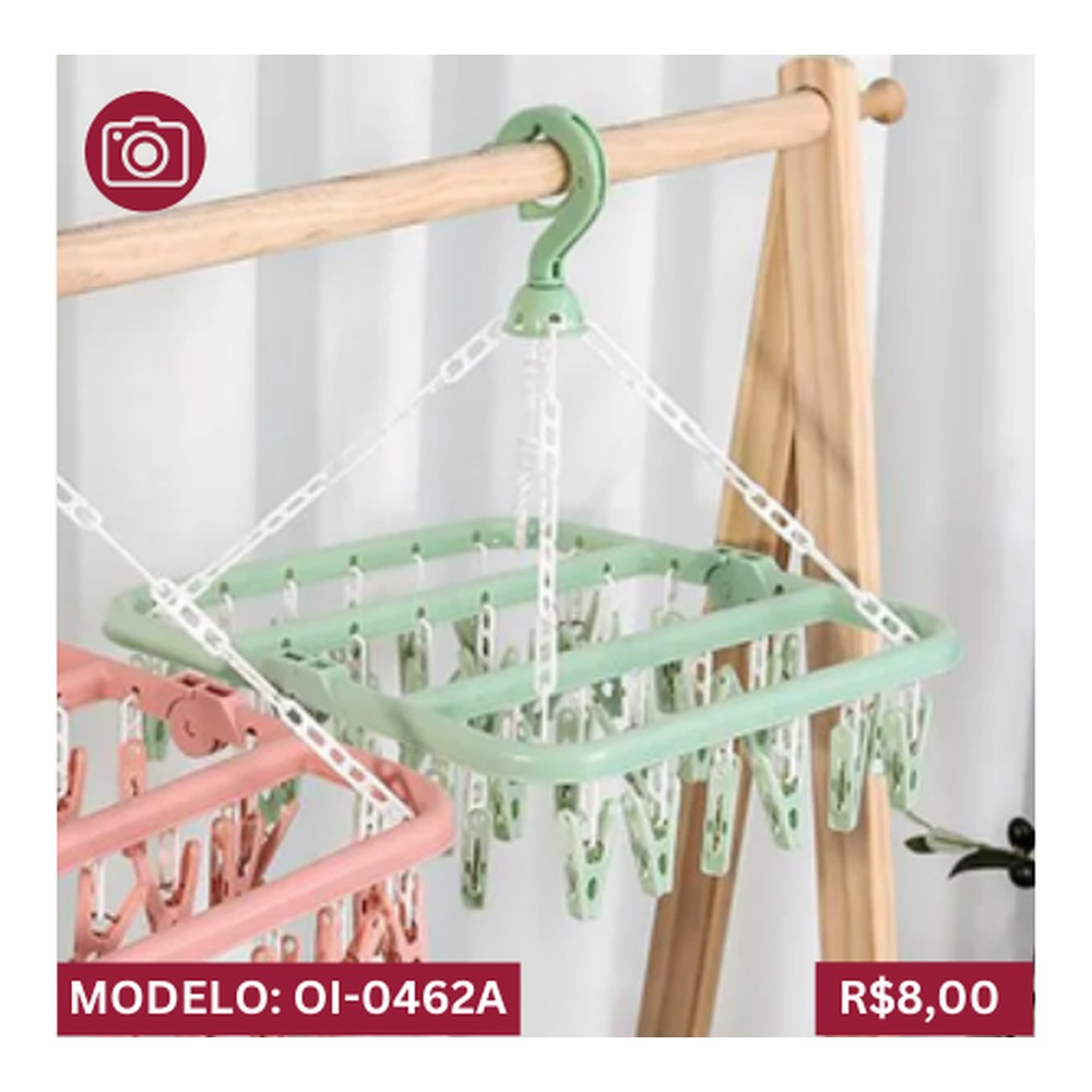VARAL MULTIUSO 32 pinças 35 x 22 cm OI-0462A