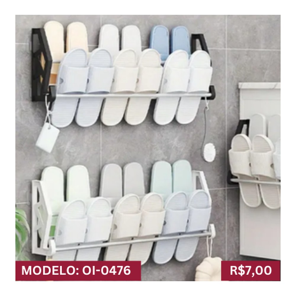 SAPATEIRA DE PAREDE LEVE, PRÁTICO E MULTI FUNÇÕES OI-0476