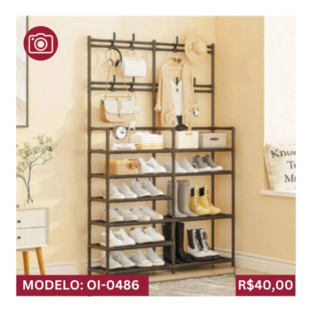 SAPATEIRA DE 6 ANDARES 96 x 28 x 162cm OI-0486