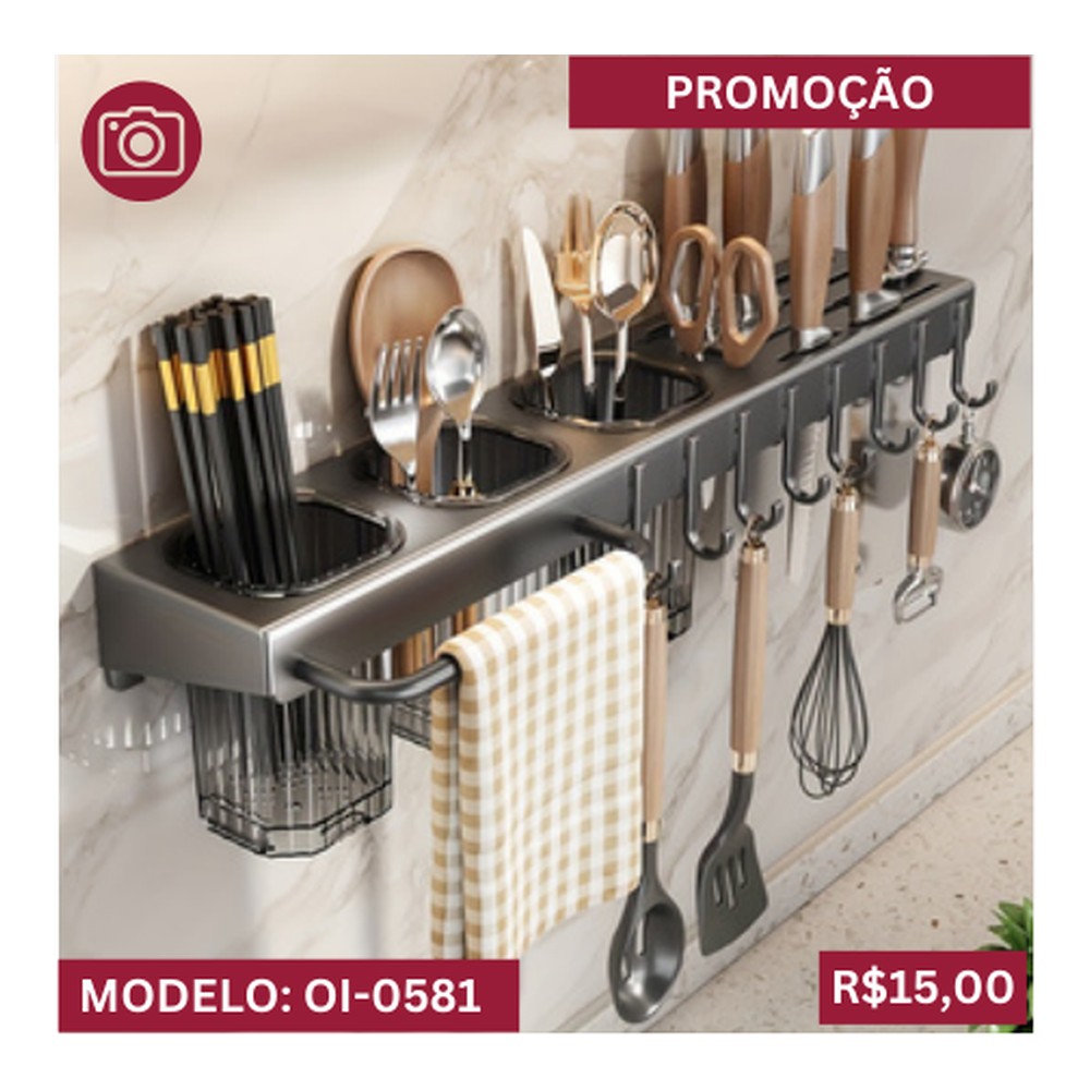 PRATELEIRA ORGANIZADORA MULTIUSO 50 cm OI-0581