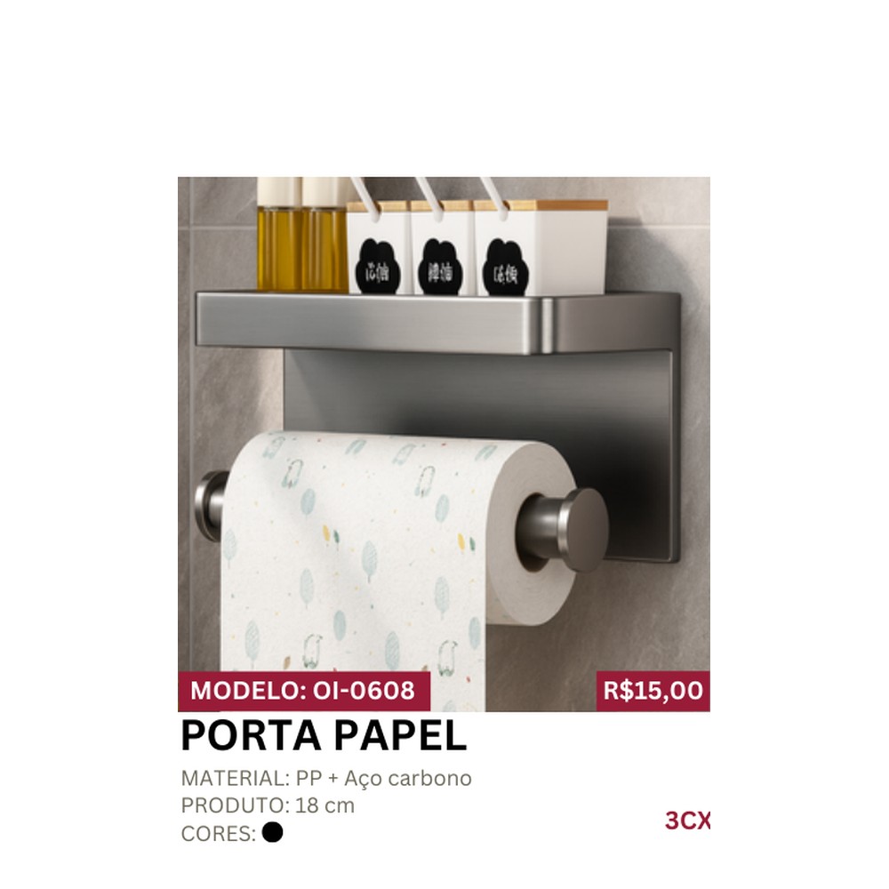PORTA PAPEL 18 cm OI-0608