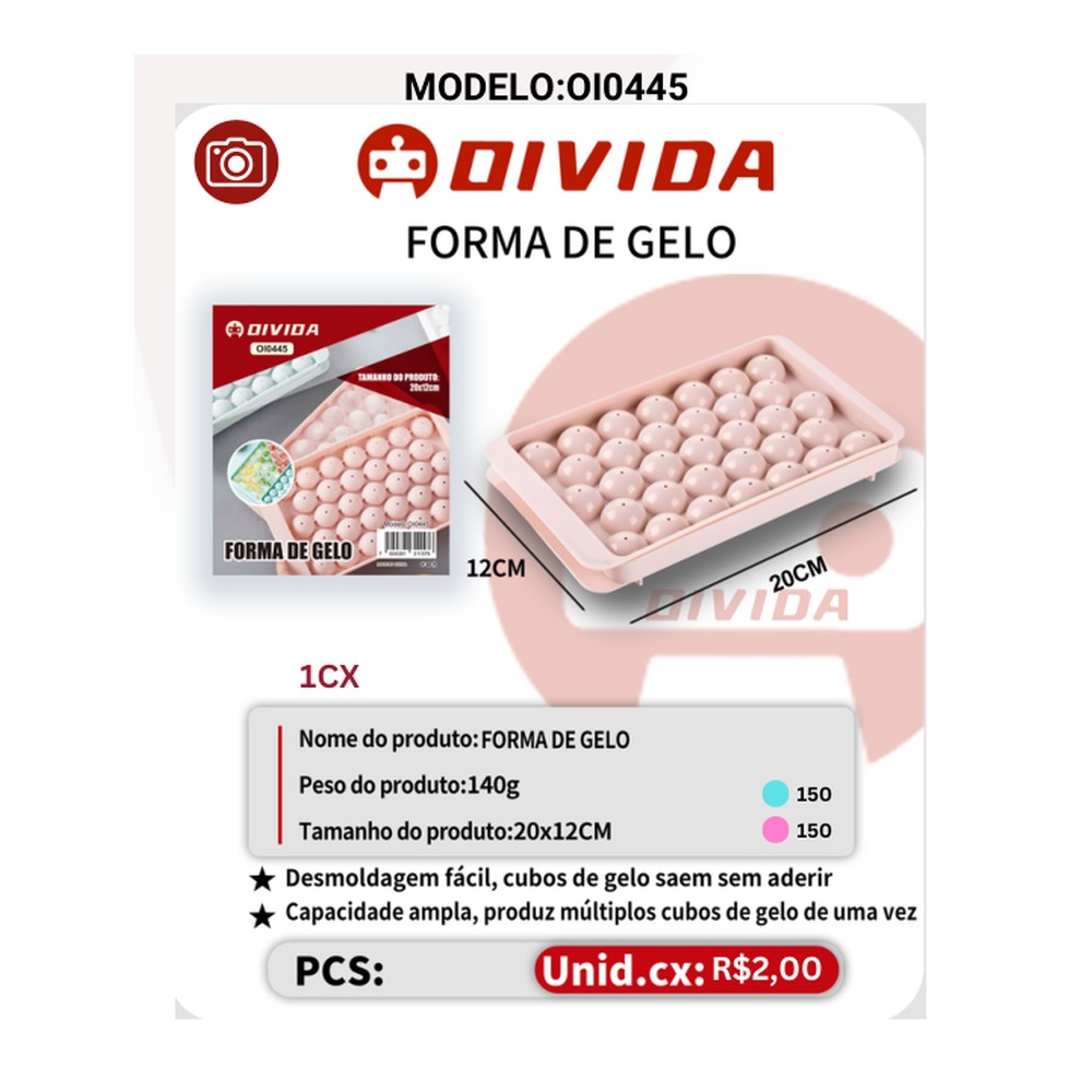 FORMA DE GELO OI0445
