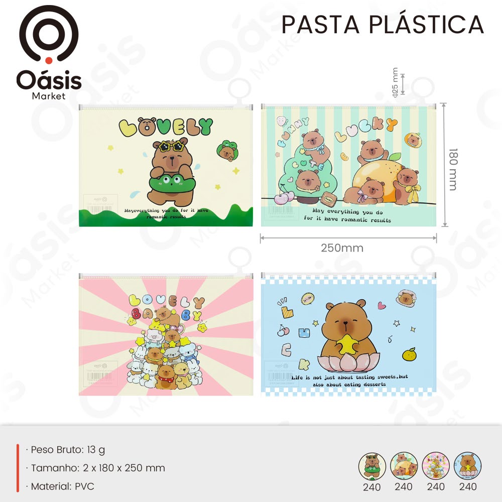 Pasta Plástica 250mm OIA-8007