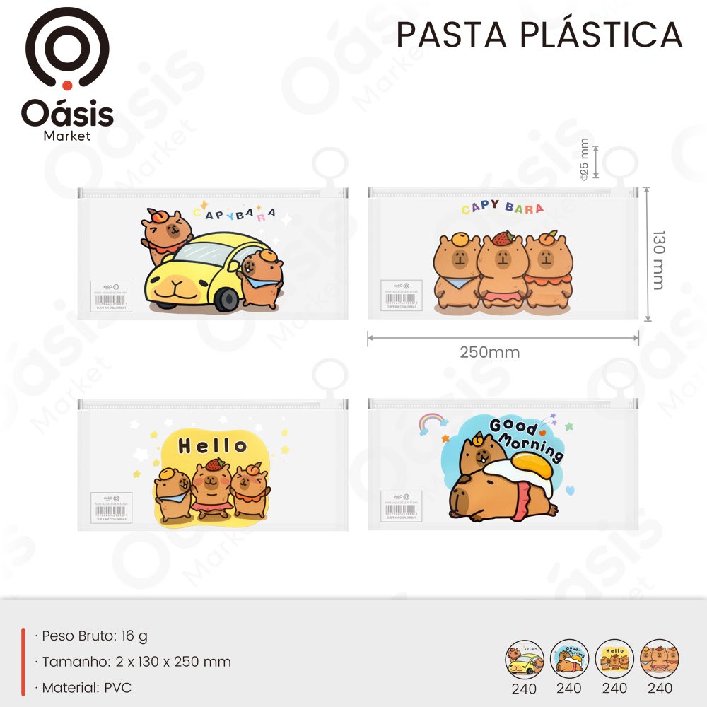 Pasta Plástica 250mm OIA-8008