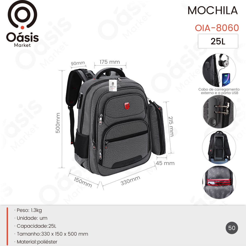 Mochila 500mm OIA-8060