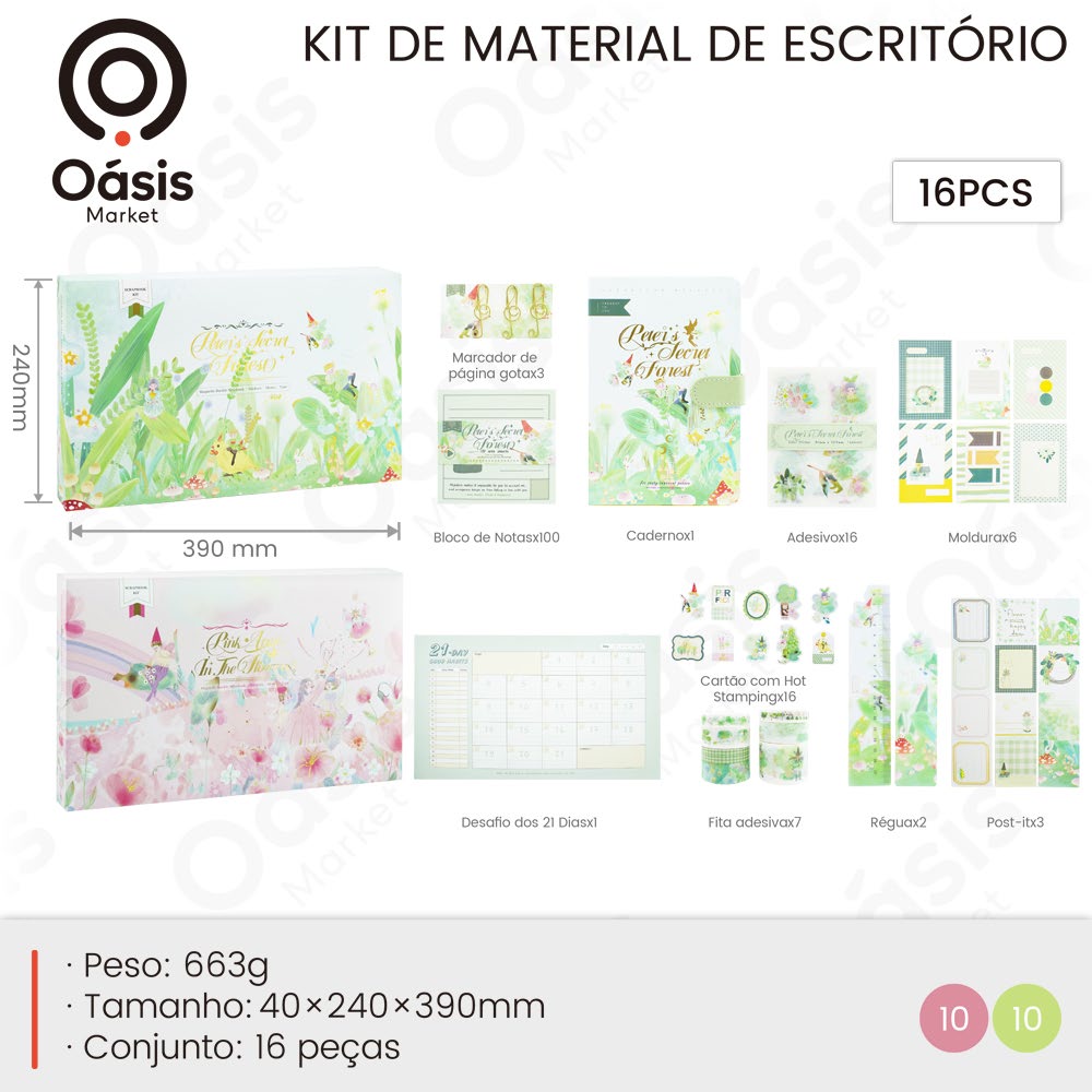 Kit de Material de Escritório 390mm OIA-8287