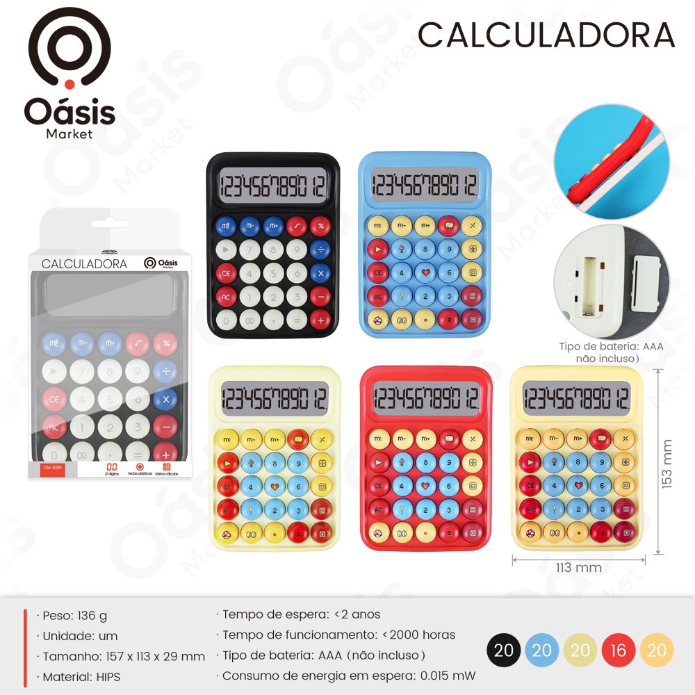 Calculadora 298mm OIA-8310