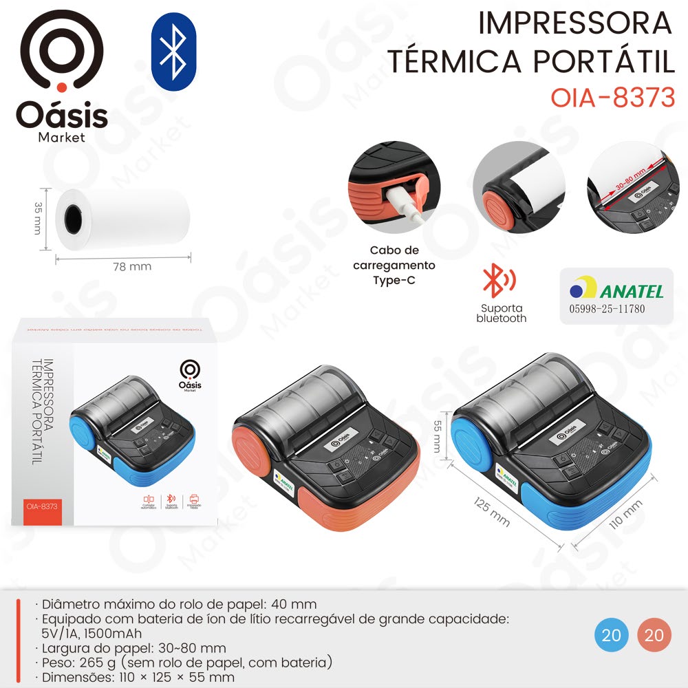 Impressora 125mm OIA-8373