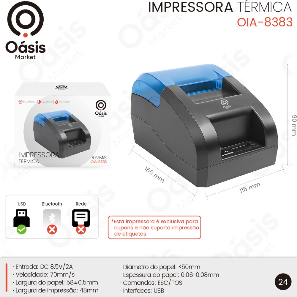 Impressora Termica OIA-8383