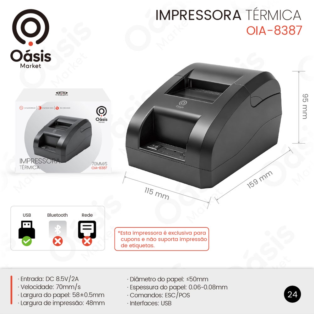 Impressora Térmica OIA-8387