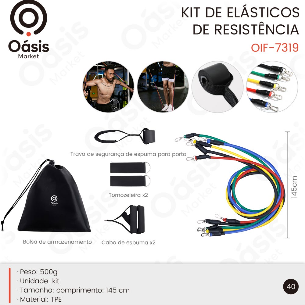 Kit de Elásticos 145cm OIF-7319