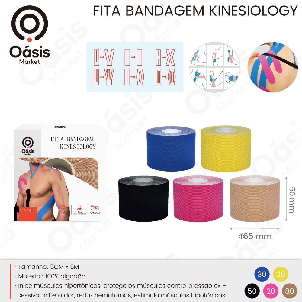 Fita Bandagem Kinesiology 5cm OIF-7440