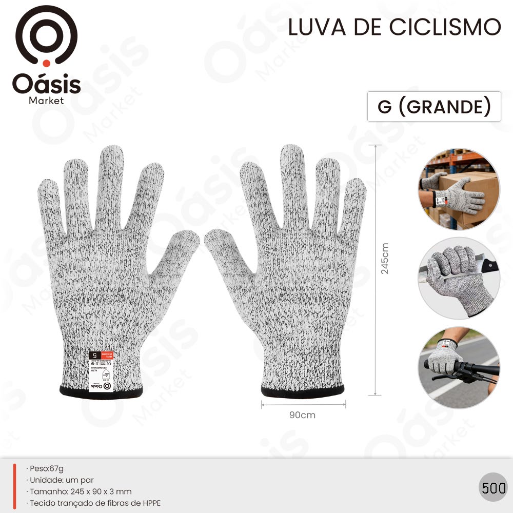 Luva de Ciclismo 245mm OIF-7784