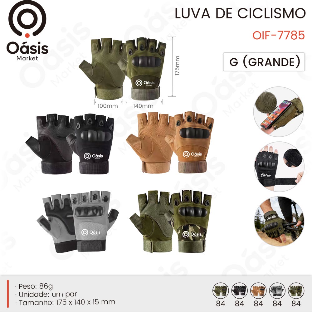 Luva de Ciclismo 175mm OIF-7785