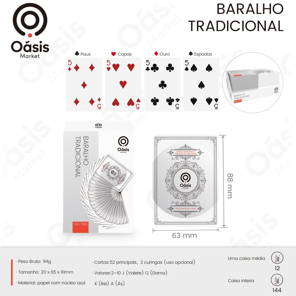 Baralho 91mm OIF-7810