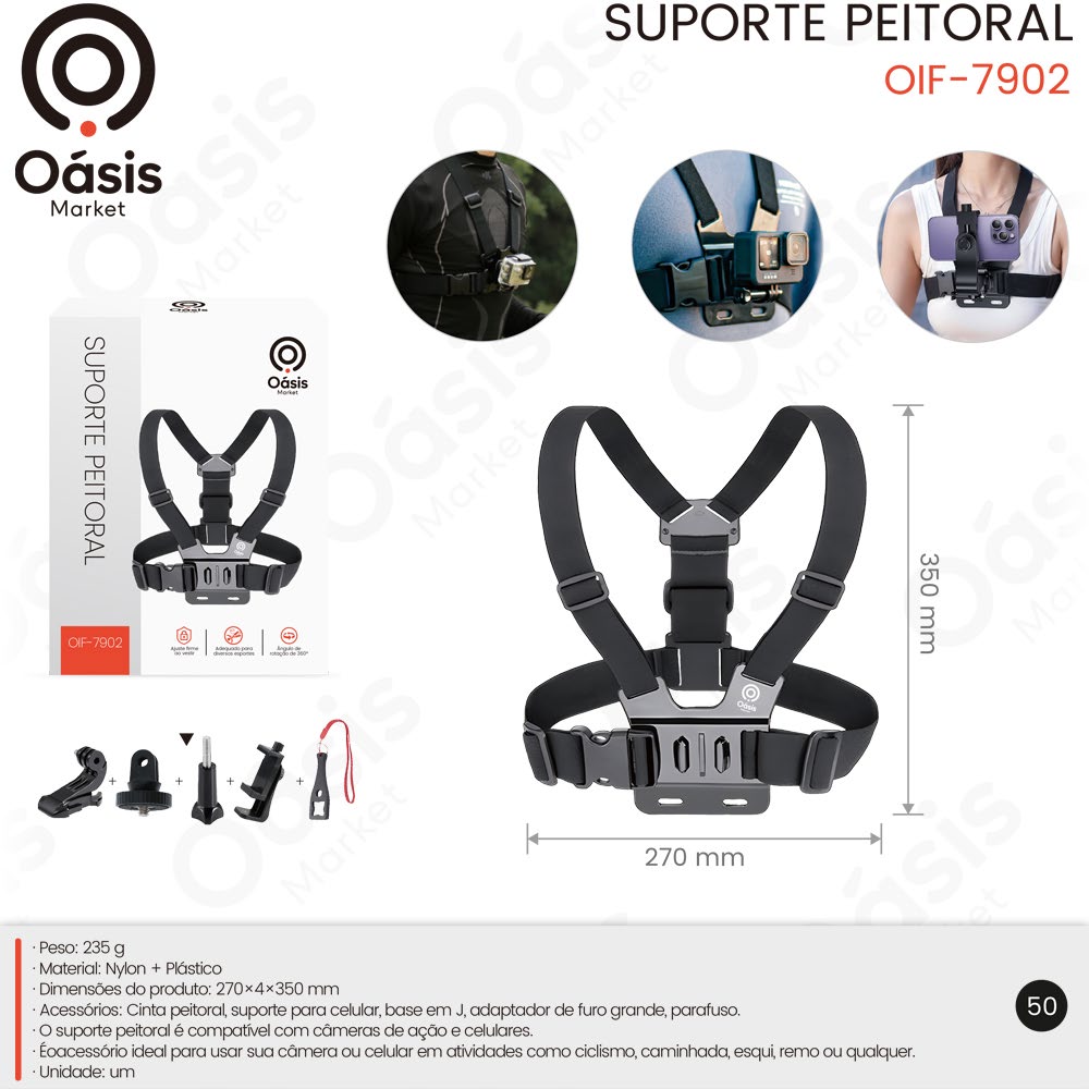 Suporte Peitoral 350mm OIF-7902