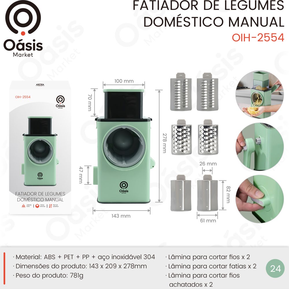 Fatiador de Legumes 278mm OIH-2554