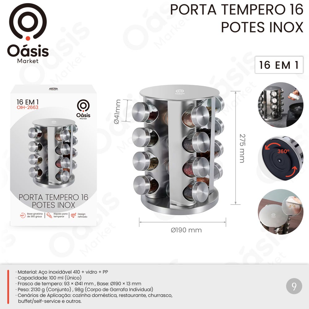 Porta Tempero 16 241mm OIH-2663