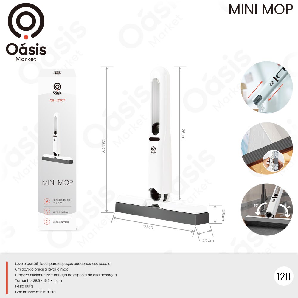 Mini Mop Aço OIH-2907