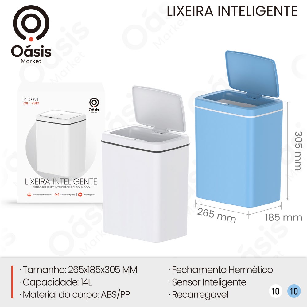 Lixeira Inteligente 305mm OIH-2910