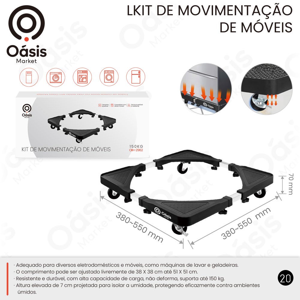 Lkit de Movimentação 38cm OIH-2962