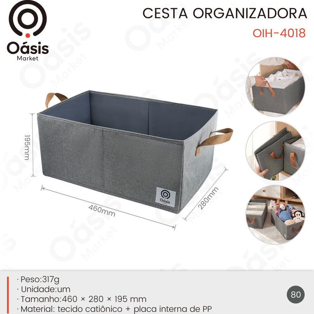 Cesta Organizadora 460mm OIH-4018