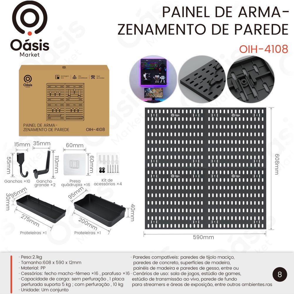 Painel de Arma- 608mm OIH-4108