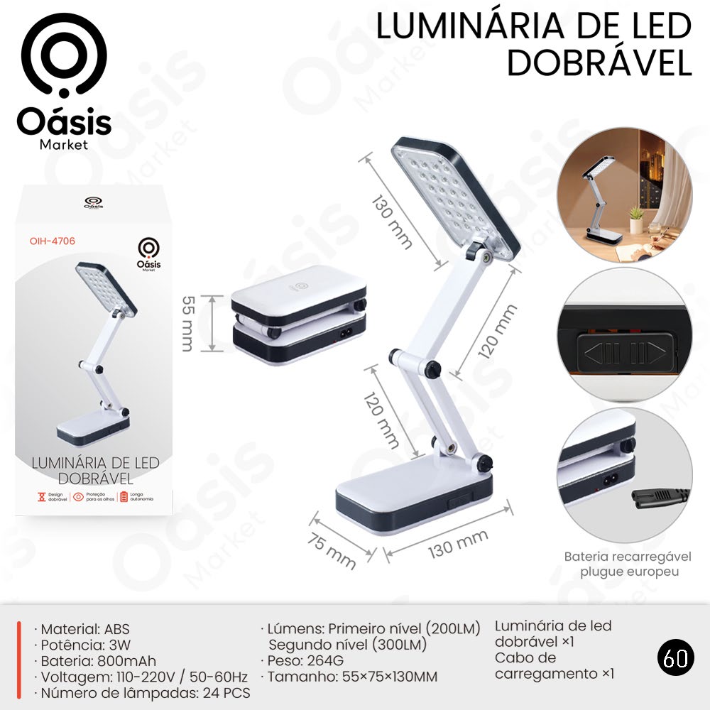 Luminária de LED 130mm OIH-4706