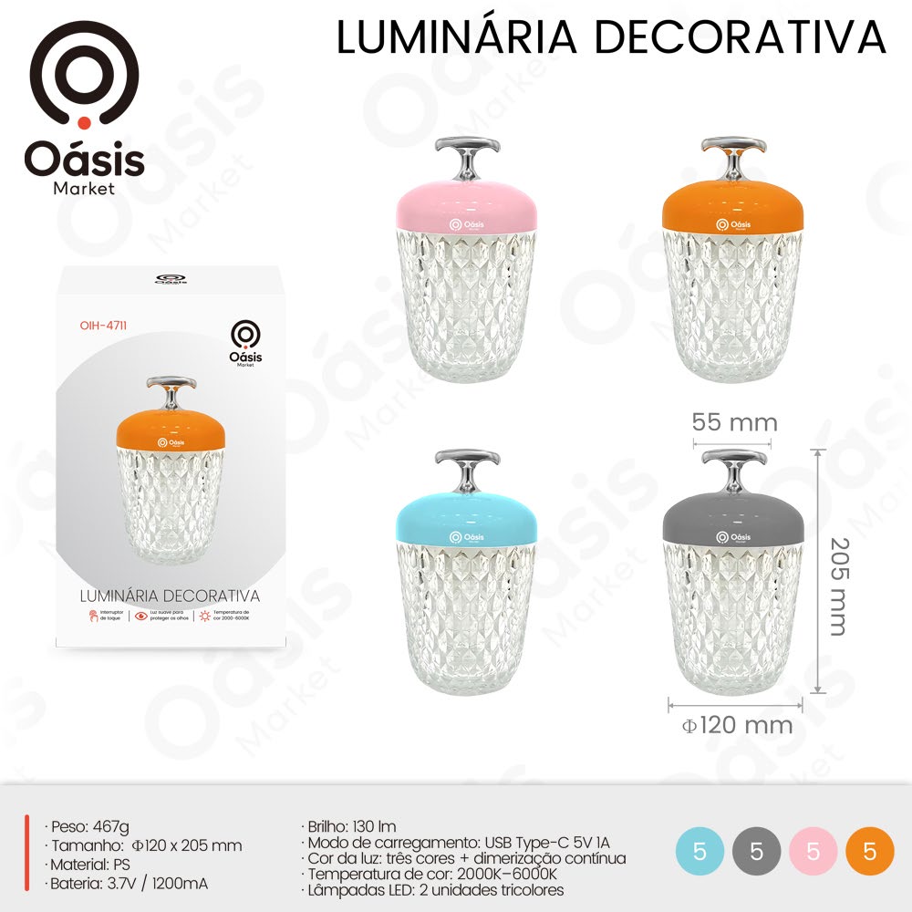 Luminária Decorativa 205mm OIH-4711