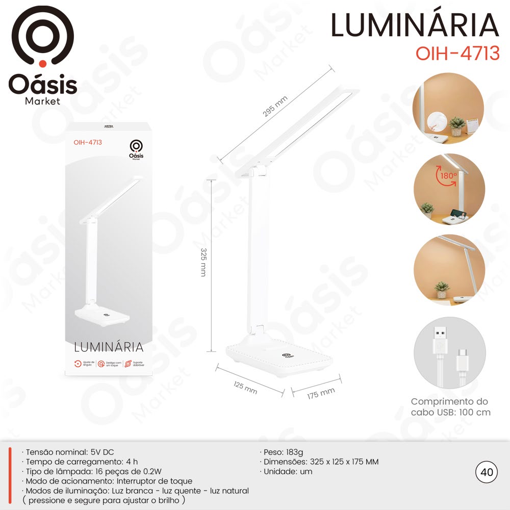 Luminária 325mm OIH-4713