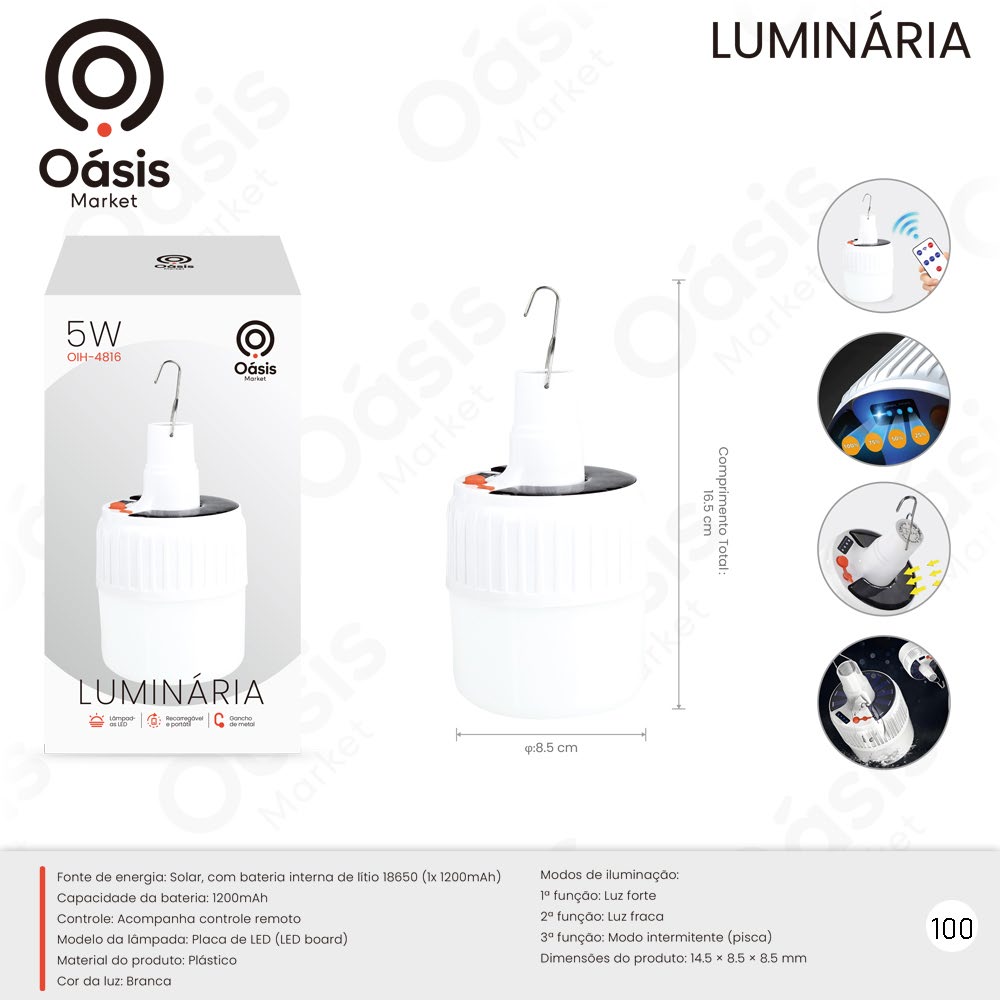 Luminária 85mm OIH-4816