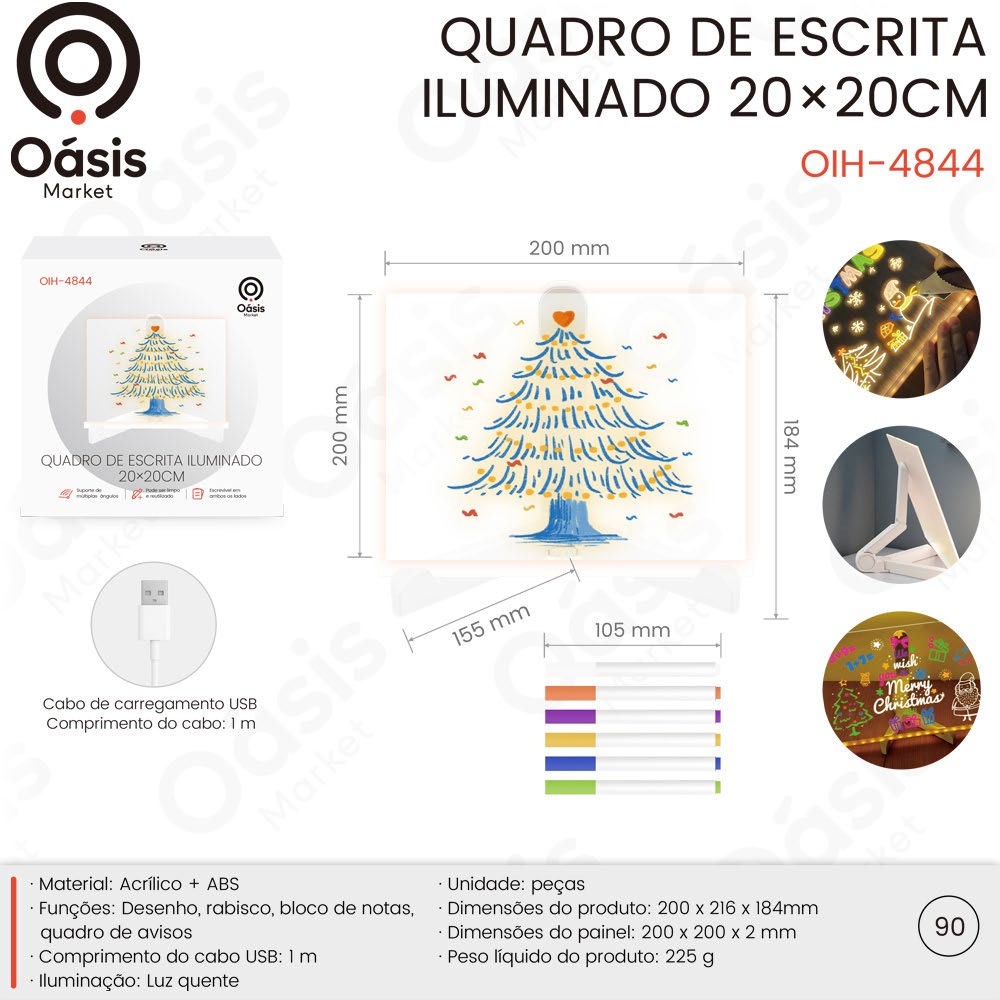 Quadro de Escrita 200mm OIH-4844