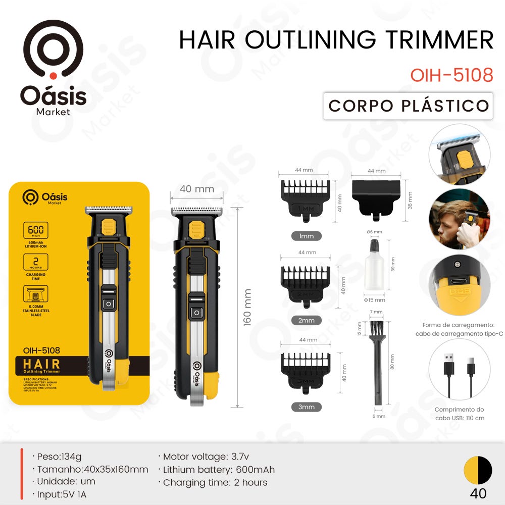 Hair Outlining Trimmer 160mm OIH-5108