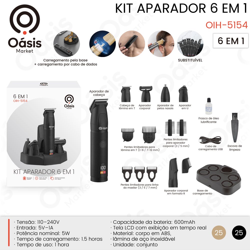 Kit Aparador 6 em | Inox OIH-5154