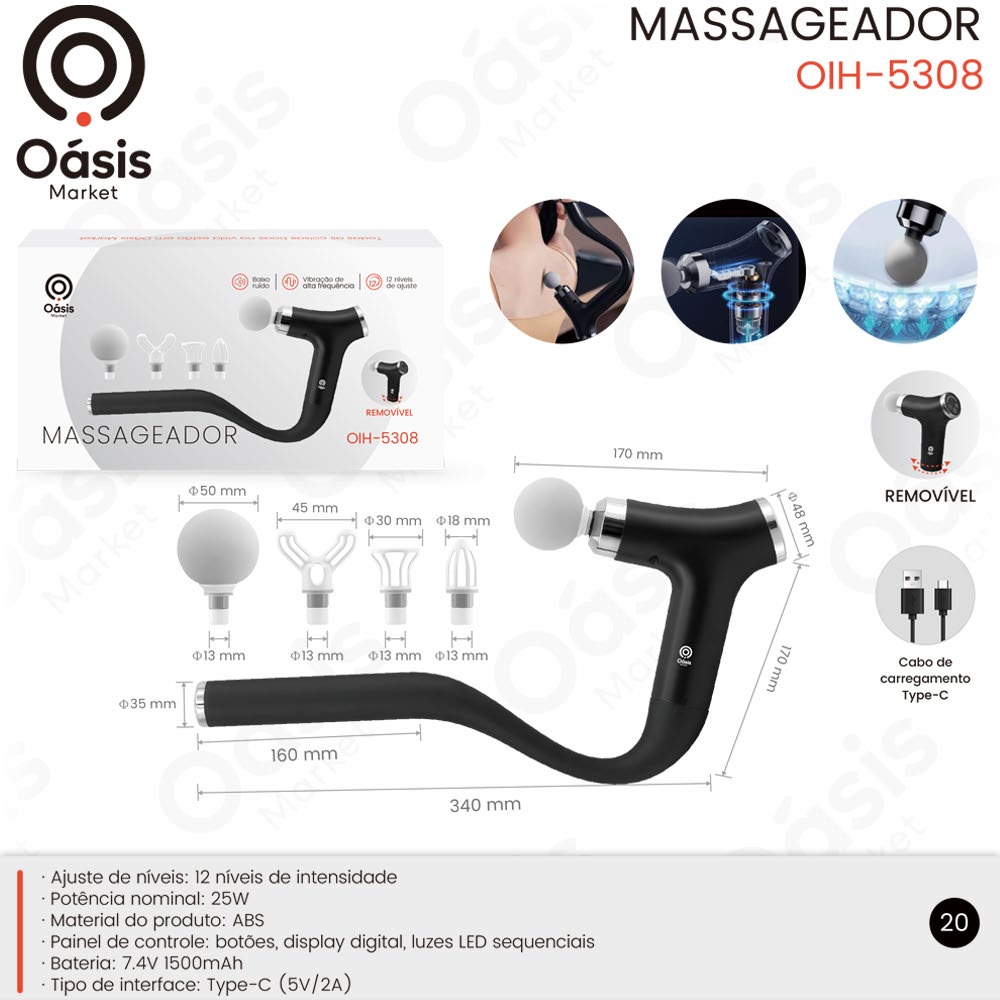 Massageador OIH-5308