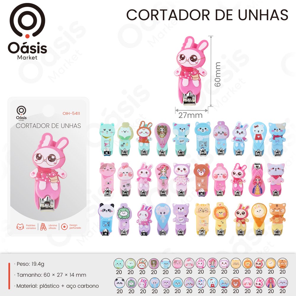 Cortador de Unhas 60mm OIH-5411