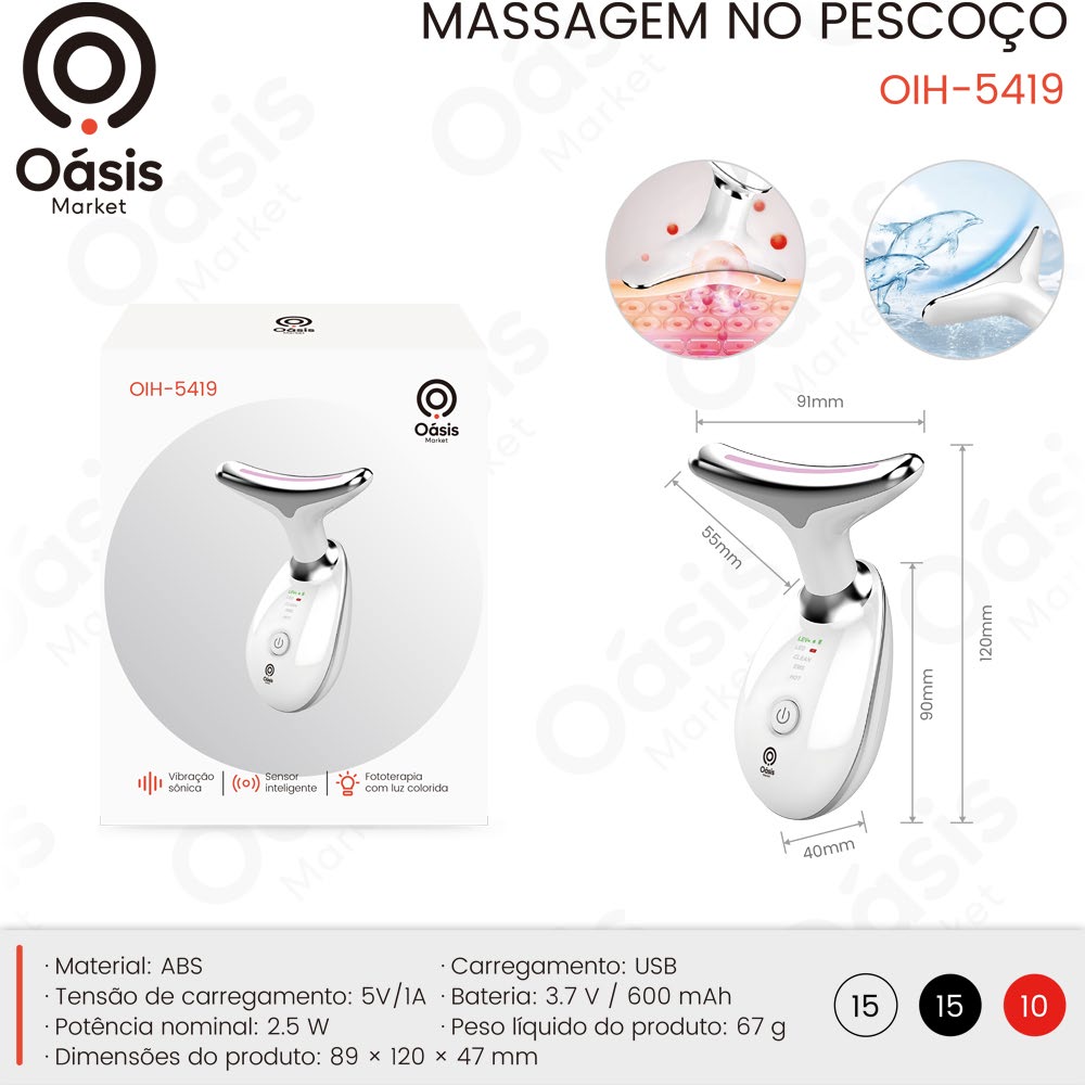 Massagem no Pescoço 120mm OIH-5419